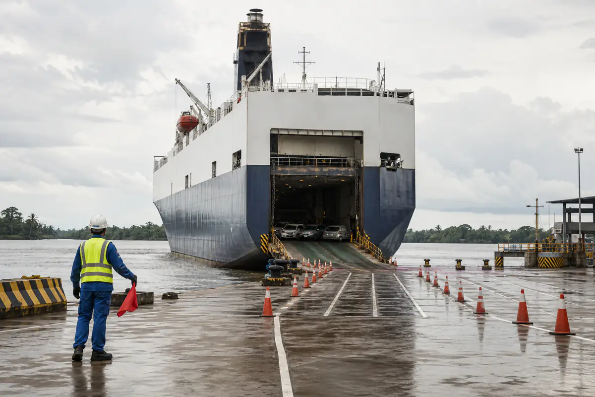 Laluan kenderaan RORO menuju Sarawak